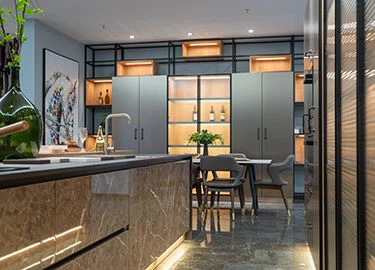 stylish melamine kitchen cabinet