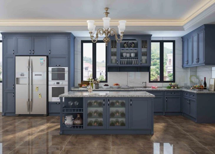 Solid Wood White Kitchen Cabinets